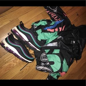 Nike wind breaker jacket and Air max 97 sneakers